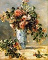 Rosen und Jasmin in einer Delfter Vase Blume Pierre Auguste Renoir